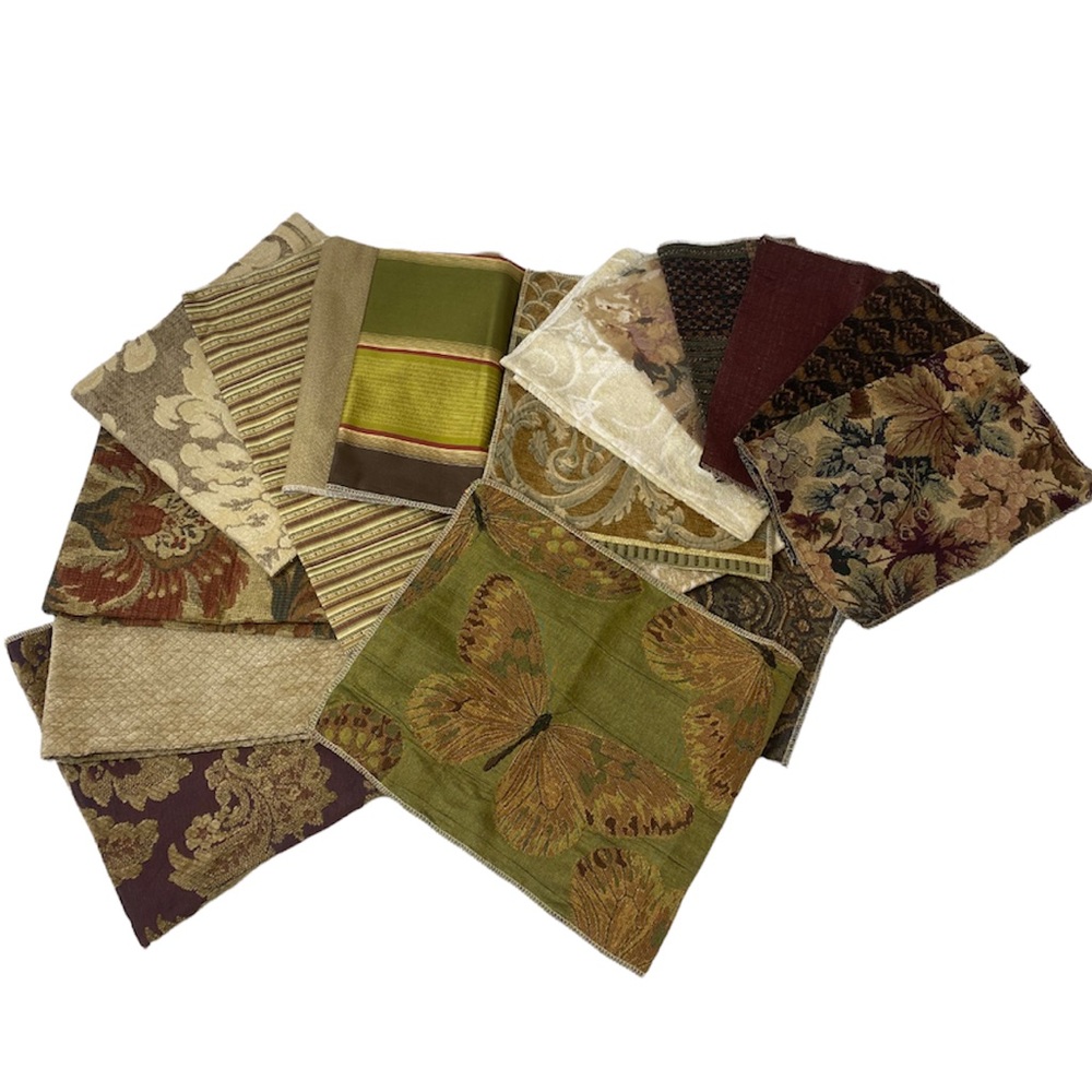 Fabric Remnants Lot Premium Upholstery Brocade Damask Sewing Craft Material DIY - Picture 11 of 13